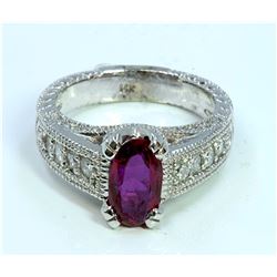 NO HEAT GIA Ruby  1.85ct  Diamond 0.66ct