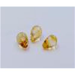 15.50 ct & up  CITRINE DROPS 8X12MM 3 PCS