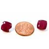 Image 2 : 12 ct & up Ruby Cushion Cut ctw 2Pcs