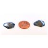 Image 1 : 17 ct & up Natural Blue Sapphire Slice ctw 2Pcs