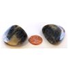 Image 2 : 166 ct & up Natural Blue Sapphire Slice ctw 2Pcs