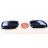Image 1 : 147 ct & up Natural Blue Sapphire Slice ctw 2Pcs