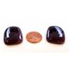 Image 1 : 100 ct & up Natural Chocolate Sapphire Slice ctw 2Pcs