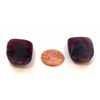 Image 2 : 100 ct & up Natural Chocolate Sapphire Slice ctw 2Pcs