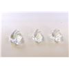 Image 2 : 17 ct & up Crystal Fancy ctw 3Pcs