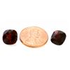 Image 2 : 9 ct & up Garnet Cushion Cut  2Pcs