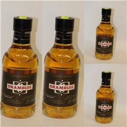 4 BOTTLES OF DRAMBUIE LIQUEUR