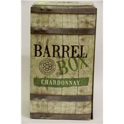 3LB BOX OF BARREL BOX  CHARDONNAY WHITE WINE