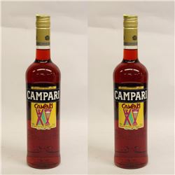 2 BOTTLES OF CAMPARI LIQUEUR