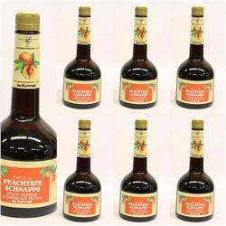 7 BOTTLES OF PEACHTREE SCHNAPPS LIQUEUR