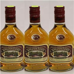 3 BOTTLES OF 375ML APPLETON ESTATE JAMAICA RUM