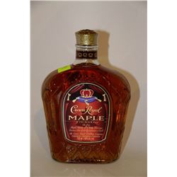 750ML BOTTLE OF CROWN ROYAL MAPLE FINISHED WHISKY