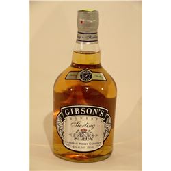 750ML BOTTLE OF GIBSON'S STERLING CANADIAN