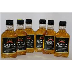 6 BOTTLES OF ALBERTA PREMIUM CANADIAN RYE