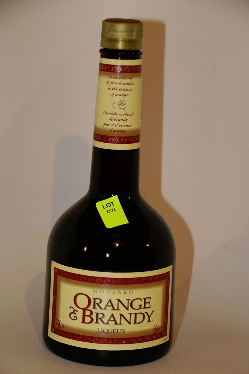 750ML BOTTLE OF MONSARD ORANGE & BRANDY LIQUEUR
