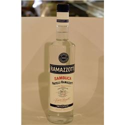 5 BOTTLES OF RAMAZZOTTI SAMBUCA