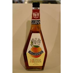4 BOTTLES OF MCGUINNESS ORANGE & BRANDY LIQUEUR