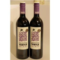 2 BOTTLES OF PAINTED TURTLE SHIRAZ RED WINE