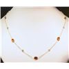 Image 1 : 10KT GOLD GAR, W QUARTZ NECKLACE MSRP $2950