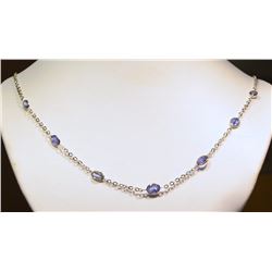 10KT GOLD TANZANITE NECKLACE MSRP $2500