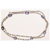 Image 2 : 10KT GOLD TANZANITE NECKLACE MSRP $2500