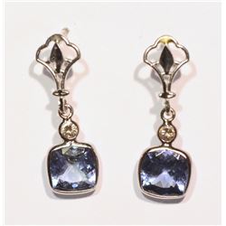 14KT GOLD TANZ, DIAMOND EARRINGS MSRP $3000