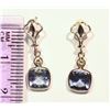 Image 2 : 14KT GOLD TANZ, DIAMOND EARRINGS MSRP $3000