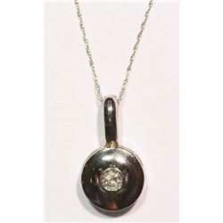 14kt GOLD DIA PENDANT NECKLACE MSRP $750