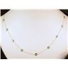 Image 1 : 10KT GOLD EMERALD NECKLACE MSRP $1500