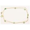 Image 2 : 10KT GOLD EMERALD NECKLACE MSRP $1500