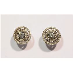 14KT GOLD DIAMOND EARRINGS MSRP $2237