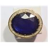 Image 1 : 14KT GOLD SAPPHIRE, DIAMOND RING