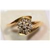 Image 1 : 14KT GOLD DIAMOND RING MSRP $850