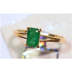 14KT GOLD EMERALD RING MSRP $1082