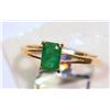 Image 1 : 14KT GOLD EMERALD RING MSRP $1082