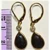 Image 2 : 14KT GOLD DIAMOND EARRINGS MSRP $4207