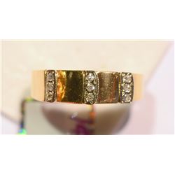 14KT GOLD DIAMOND RING MSRP $875