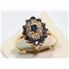 Image 1 : 14KT GOLD SAPPHITE, DIAMOND RING