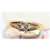 Image 1 : 14KT GOLD DIAMOND RING MSRP $600