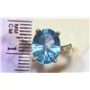 Image 2 : 14KT GOLD BLUE TOPAZ RING MSRP $1750