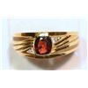 Image 1 : 10KT GOLD GARNET,  DIAMOND RING MSRP $835