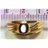 Image 3 : 10KT GOLD GARNET,  DIAMOND RING MSRP $835