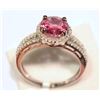 Image 2 : 14KT GOLD TOURMALINE, DIAMOND RING