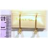 Image 2 : 14KT GOLD DIAMOND EARRINGS MSRP $750