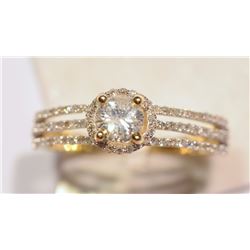 14KT GOLD DIAMOND RING MSRP $2613