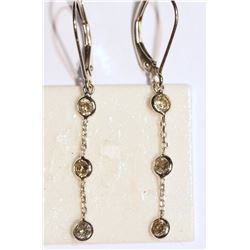 14KT GOLD DIAMOND EARRINGS MSRP $1700