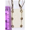 Image 2 : 14KT GOLD DIAMOND EARRINGS MSRP $1700