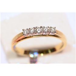 14KT GOLD DIAMOND RING MSRP $1398