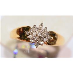 14KT GOLD DIAMIOND RING MSRP $1025