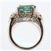 Image 2 : 14KT GOLD DIAMOND, EMERALD RING MSRP $9541